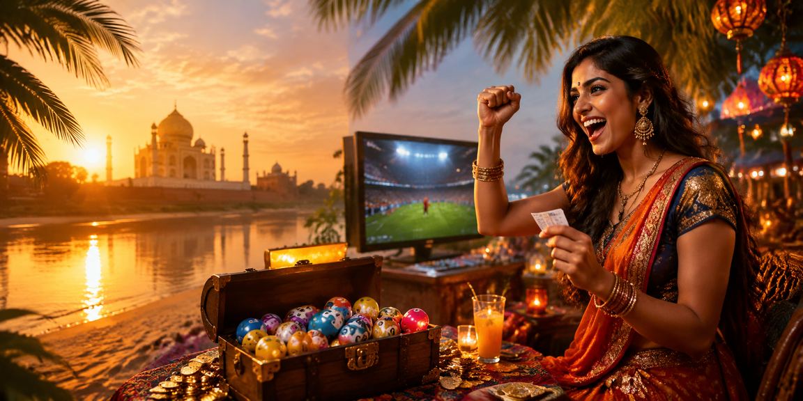 Cricket bat and ball symbolizing exciting sports betting